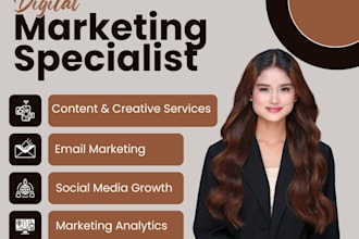 be your marketing specialist