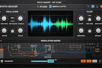 design and build custom vst plugins, serum, ableton, for macos and windows