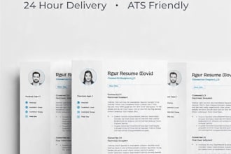 design professional CV and resume in canva