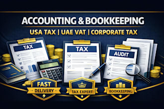 do accounting bookkeeping audit USA tax uae vat and corporate tax