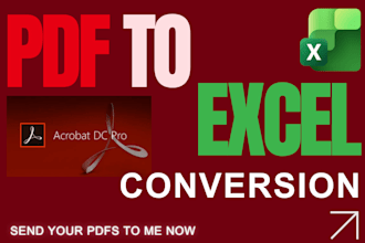 convert PDF to excel, scanned pages to excel conversion