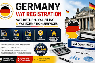 register vat for germany businesses, vat return, vat filing and vat exemption
