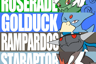 draw your full pokémon team