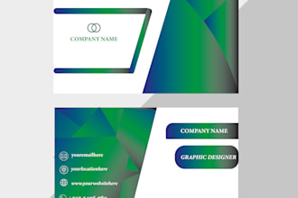 design modern professional business card and visiting card