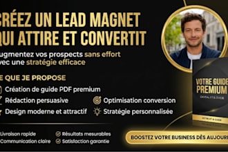 je crée un lead magnet stratégique pour développer votre audience