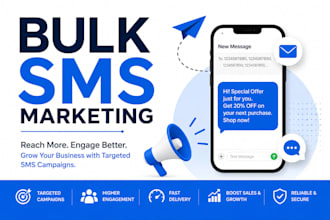 do bulk SMS marketing campaign, SMS blast and targeted text message