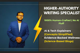 write high quality tech articles, saas blogs, and wellness content
