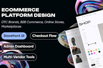 design custom ecommerce website marketplace platform online store storefront