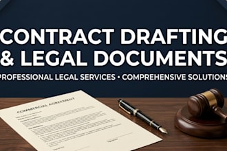 be your contract lawyer for legal terms and conditions, agreement, contract, nda