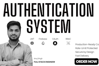 build a complete authentication system with otp firebase clerk or jwt
