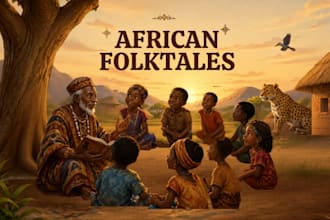 illustrate african folktales children storybooks