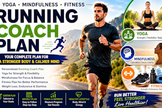 create running coach plan with yoga mindfulness fitness coaching