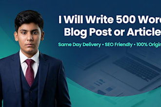 write SEO articles and blog posts in english