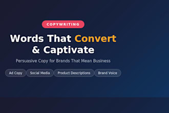 write persuasive copy that converts for your brand