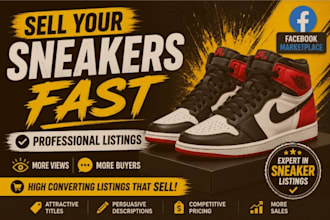 create facebook marketplace listings for sneakers