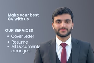 professional CV and cover letter