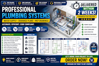 design plumbing systems water supply drainage plans and mep drawings