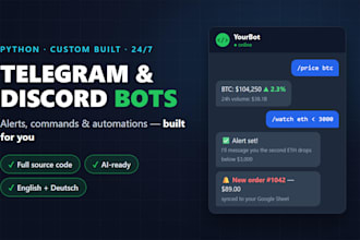 develop a custom discord bot in python