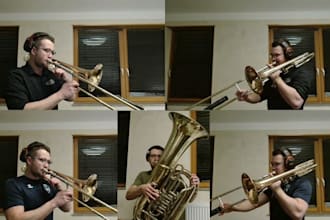 record pro trumpet, trombone, flugelhorn and brass section for your song