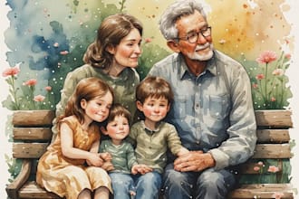 retouch family photos and group photos naturally