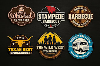 restaurant, pizza, bbq, food logo, and food truck design