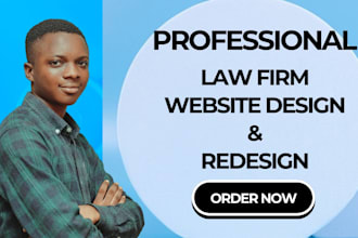 design a professional law firm website for attorney and lawyers
