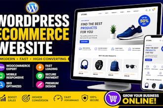 build a complete woocommerce online store website