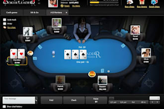 build multiplayer card game poker rummy blackjack bingo mobile game UI UX design