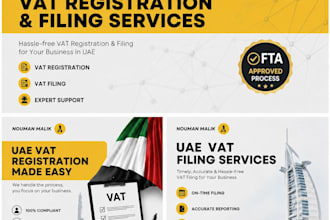 provide uae vat registration, return filing and compliance services