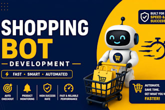 develop shopping bot checkout bot pokemon bot walmart bot purchase bot