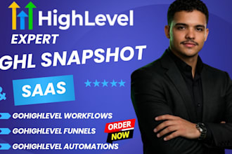 setup gohighlevel snapshot ghl saas ghl workflow ghl automation ghl agency