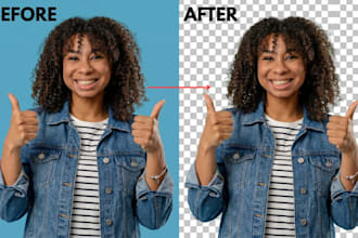 do professional background removal and photo cutout