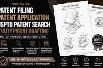 patent filing patent application uspto patent search utility patent drafting