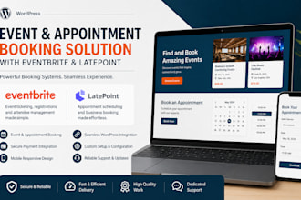 create eventbrite event booking website with latepoint in wordpress