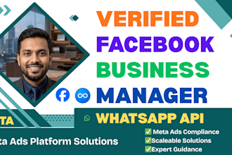 set up whatsapp cloud API, meta business manager and business verification