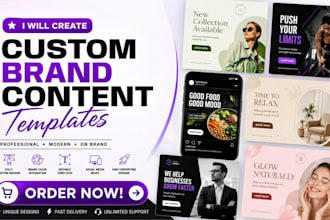 create custom brand content templates for modern businesses