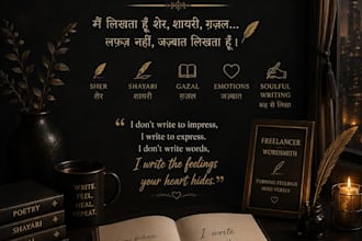 write beautiful hindi poetry shayari or stories for you