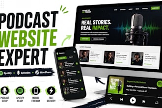 create wordpress podcast website with episode management and spotify integration