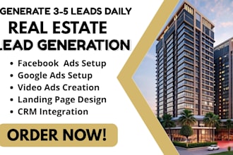 real estate leads, real estate facebook ads, real estate google ads, video ads