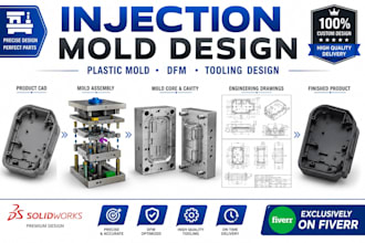 design injection molds, plastic molds and tooling for manufacturing