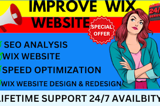drastically improve your wix website speed  performance and core web vitals