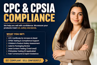 provide CPC certificate and cpsia amazon compliance