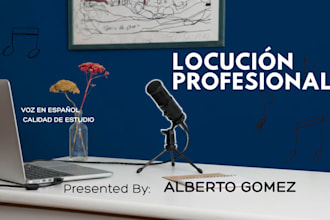 be your professional spanish voice over actor