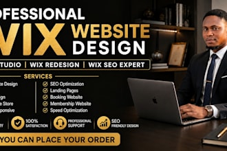 design wix studio website with responsive layout