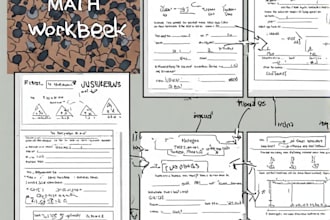 make math workbook worksheet and fillable pdf