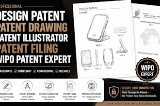 design patent patent drawing patent illustrator patent filing wipo patent expert