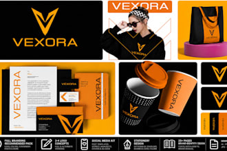design a luxury brand identity, logo and branding kit for your business