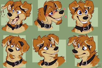 create a custom furry art character or fursona illustration for you
