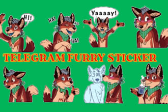 create set of furry telegram sticker nsfw discord furry sticker crypto sticker