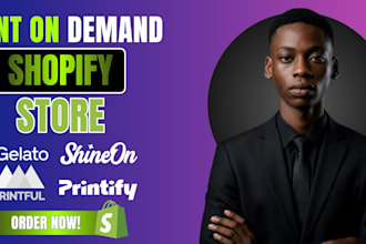 design etsy shopify print on demand store printify printful print on demand pod
